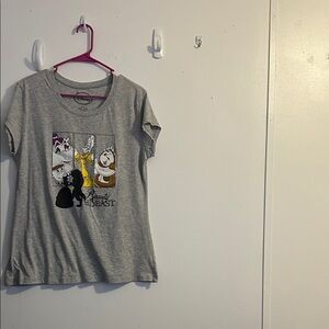 Disney Beauty and the Beast Gray Tee